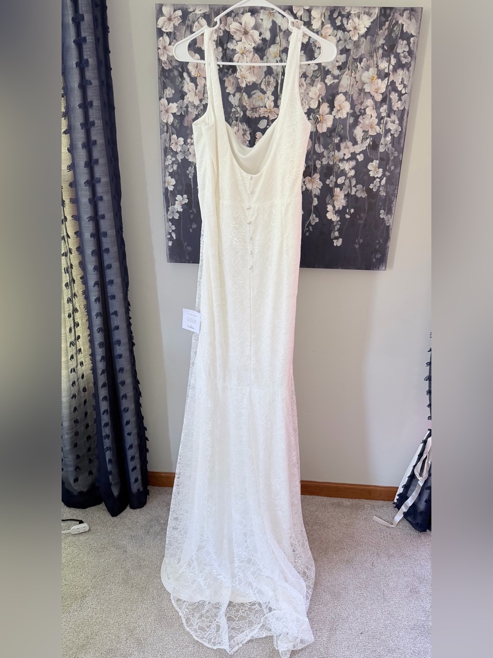 Lulu's White Lace Scoop-Back Wedding Gown - Picture 5 of 10